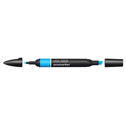 Pennarelli doppia punta Winsor&Newton cyan C847 - 0203351