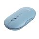 Mouse ultrasottile wireless Trust ricaricabile - azzurro - 24126