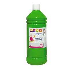 Tempera Deco Deco in flacone da 500 ml verde medio PF550/12