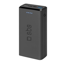 Powerbank SBS 20.000 mAh 2 USB 2.1 A - nero - TTBB20000FASTK