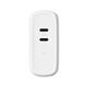 Alimentatore 2 porte USB-C 65W Trust Maxo - colore bianco - 25381