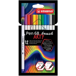 Pennarello Stabilo Arty Line Pen 68 brush punta a pennello - conf. 12