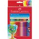 Matite colorate Faber-Castell Colour Grip astuccio di cartone - colori assortiti - conf. 36