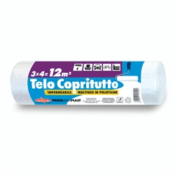 Telo copritutto in rotolo Peter Pan Plast multiuso in HDPE 12 mq