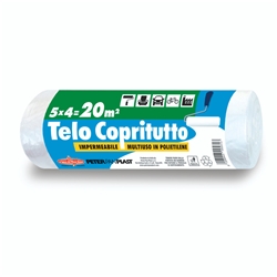Telo copritutto in rotolo Peter Pan Plast multiuso in HDPE 20 mq