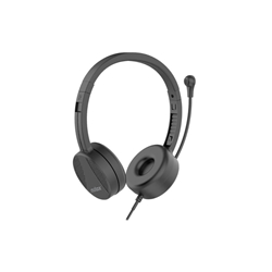 Cuffie con microfono rotante Nilox Tech cavo 1 8 m nero NXAUSB01