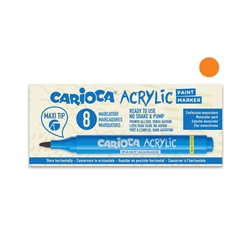 Marcatore acrilico Carioca punta Maxi arancio