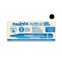Marcatore acrilico Carioca punta Maxi nero