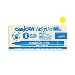 Marcatore acrilico Carioca punta Maxi giallo