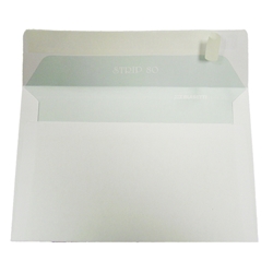 Buste senza finestra Blasetti Strip 80 con lembo strip - 80 g/m² bian