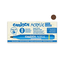 Marcatore acrilico Carioca punta Maxi marrone
