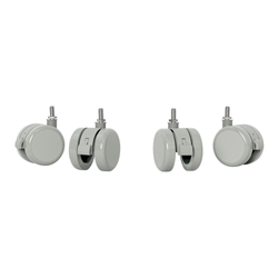 Ruote per scrivania compatta elettrica Leitz Ergo Sit-Stand - conf. 4