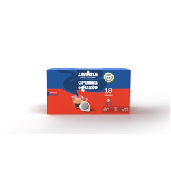 Caffe' in cialda Lavazza Crema e Gusto Classico astuccio da 18 pz