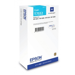 Cartuccia originale Epson T7552 XL - inkjet - altissima capacità - ciano - C13T755240