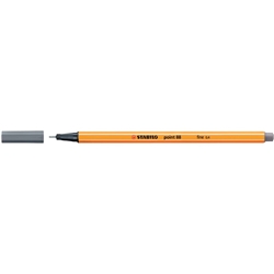 Fineliner Stabilo Point 88® 0,4 mm grigio di payne 88/98- conf. 10