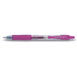 Penna gel a scatto Pilot G-2 0,7 mm rosa - 001486- conf. 12