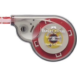 Correttore a nastro Faber Castell 4,2 mm x 8 mt - 387072- conf. 6