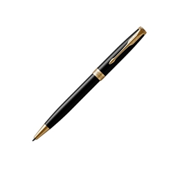 Penna a sfera Parker Sonnet punta M inchiostro nero Black GT 1931497