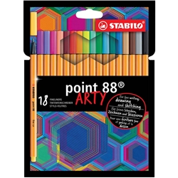 Fineliner Stabilo Point 88® 0,4 mm - conf. 18