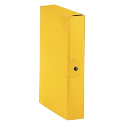 Cartella portaprogetti Esselte C86 DELSO ORDER dorso 6 cm presspan lucido giallo 25x35 cm - 390386090- conf. 5