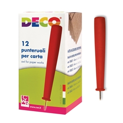 Punteruoli per carta Deco formato 9 cm - conf. 12
