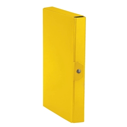 Cartella portaprogetti Esselte C84 DELSO ORDER dorso 4 cm presspan lucido giallo 25x35 cm  - 390384090- conf. 5