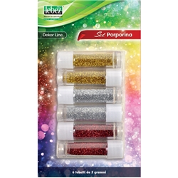 Porporina Lebez Dekor Line in tubetto 3 g - colori assortiti - conf. 6