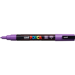 Marcatore a tempera Posca Uni-Ball punta tonda 0,9-1,3 mm viola M PC3M VI