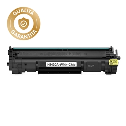Toner compatibile con HP W1420A - nero  H1420A-With-chip