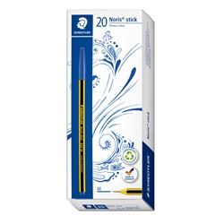 Penna a sfera Staedtler Noris Stick 434 in conf. 20 penne blu