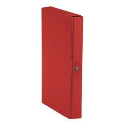 Cartella portaprogetti Esselte C84 DELSO ORDER dorso 4 cm presspan lucido rosso 25x35 cm  - 390384160- conf. 5