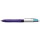 Penna a sfera a scatto BIC 4 Colours Grip Fashion M 1 mm viola 8922901- conf. 12