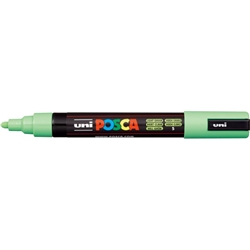 Marcatore a tempera Posca Uni-Ball punta tonda 1,8-2,5 mm verde chiaro M PC5M VC