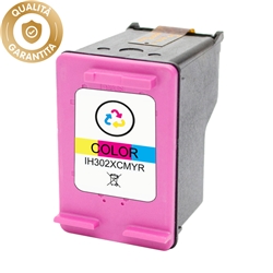 Cartuccia compatibile con HP 302XL Tricolore - F6U67AE - ciano/magenta/giallo - IH302XCMYR