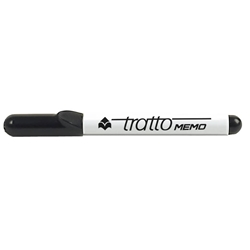Marcatore per lavagne bianche Tratto Memo p. tonda nero F854003- conf. 12