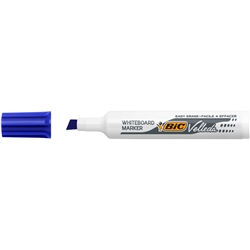 Marcatore per lavagne bianche BIC Velleda 1791 punta a scalpello tratto 3,3-4,6 mm blu - 9431941- conf. 12