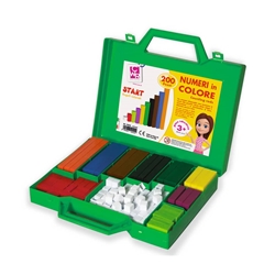 Valigetta regoli colorati CWR 10 misure e 10 colori 