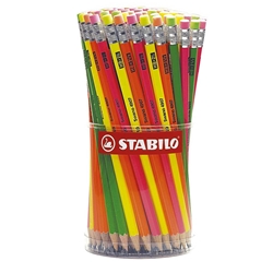 Matite HB Stabilo Swano fluo in grafite 2,5 mm - barattolo 96 - conf. 96