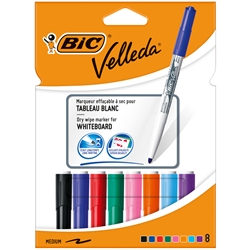 Marcatore per lavagne bianche BIC Velleda 1741 punta conica 1,4 mm - conf. 8