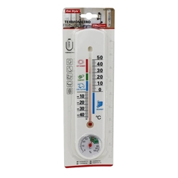 Termometro da parete con barometro Emi 23x5 cm - bianco - 8901006