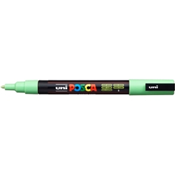 Marcatore a tempera Posca Uni-Ball punta tonda 0,9-1,3 mm verde chiaro M PC3M VC