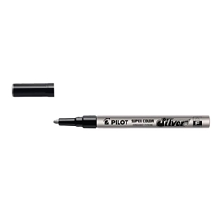 Marcatore a vernice Pilot Super Color punta in fibra di acrilico 3 mm argento - 002436- conf. 12