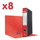 Registratori Oxford Esselte - protocollo - dorso 5 - 23x33cm - rosso - conf. 8