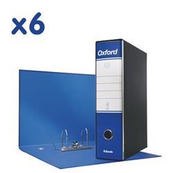 Registratori Oxford Esselte - protocollo - dorso 8 - 23x33 cm - blu - conf. 6