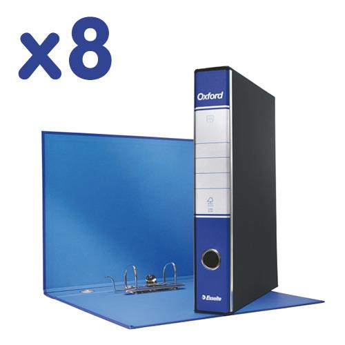 Registratore Oxford G85 - Dorso 8 Cm | Protocollo Blu | Da Ufficio | Marca Esselte - Foto 8