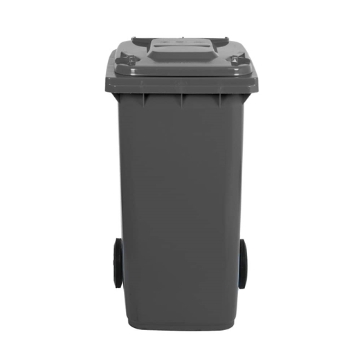 Bidone Per Raccolta Differenziata Mobil Plastic Ecology - 35 Litri, Grigio Con Sportello Marrone
