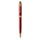 Penna a sfera Parker Sonnet Red Lacquer GT punta M inchiostro nero Red GT 1931476