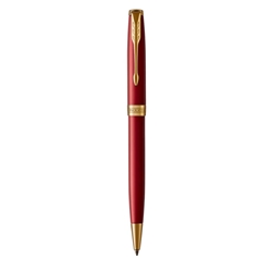 Penna a sfera Parker Sonnet Red Lacquer GT punta M inchiostro nero Red GT 1931476