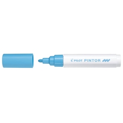 Marcatore multisuperficie Pilot Pintor a base d'acqua punta in fibra 4,5 mm blu pastello - 002372