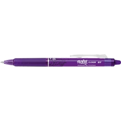 Penna a sfera cancellabile Pilot Frixion Ball Clicker ricaricabile 0,7 mm viola - 006795- conf. 12